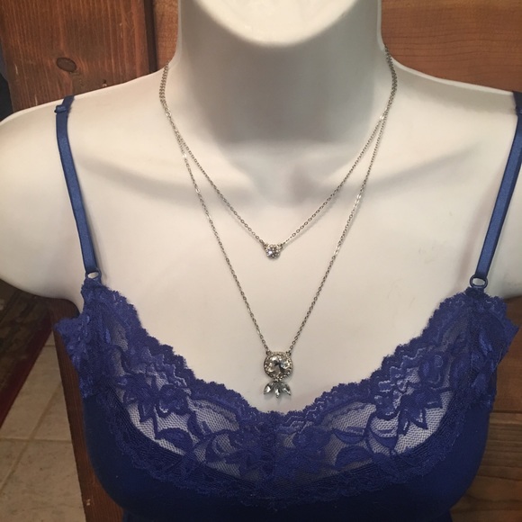 🆕Double crystal pendant necklace NWT - Picture 8 of 8
